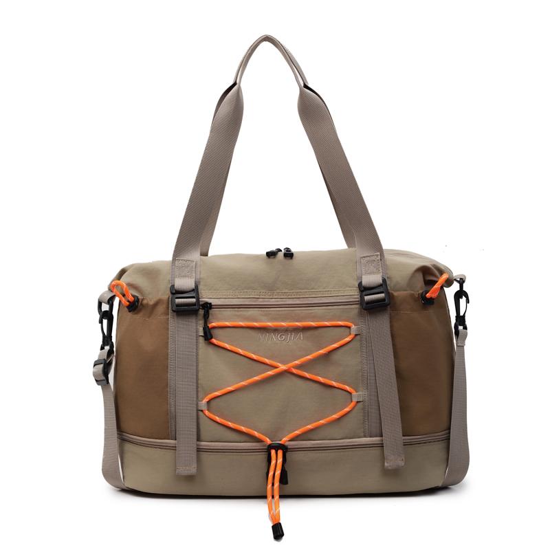 Short-Distance Travel Bag Dry Wet Separation Large Capacity Fitness Bag Luggage Bag Student Sports Shoulder Crossbody Bag with Separation Shoes Bags