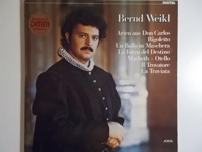 LP Record BERND WEIKL - Arien Aus Don Carlos - Rigoletto -  4023327 Acanta 1982 Germany Classical Used