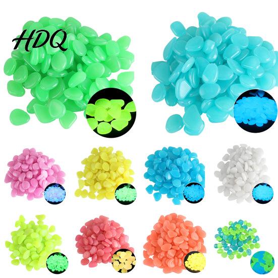 Decorative Glowing Rocks for Terrariums Glow-in-the-Dark Garden Stones 1cm Night Guide Luminous Pebbles Aquarium Glow Rock Fillers Resin Stones