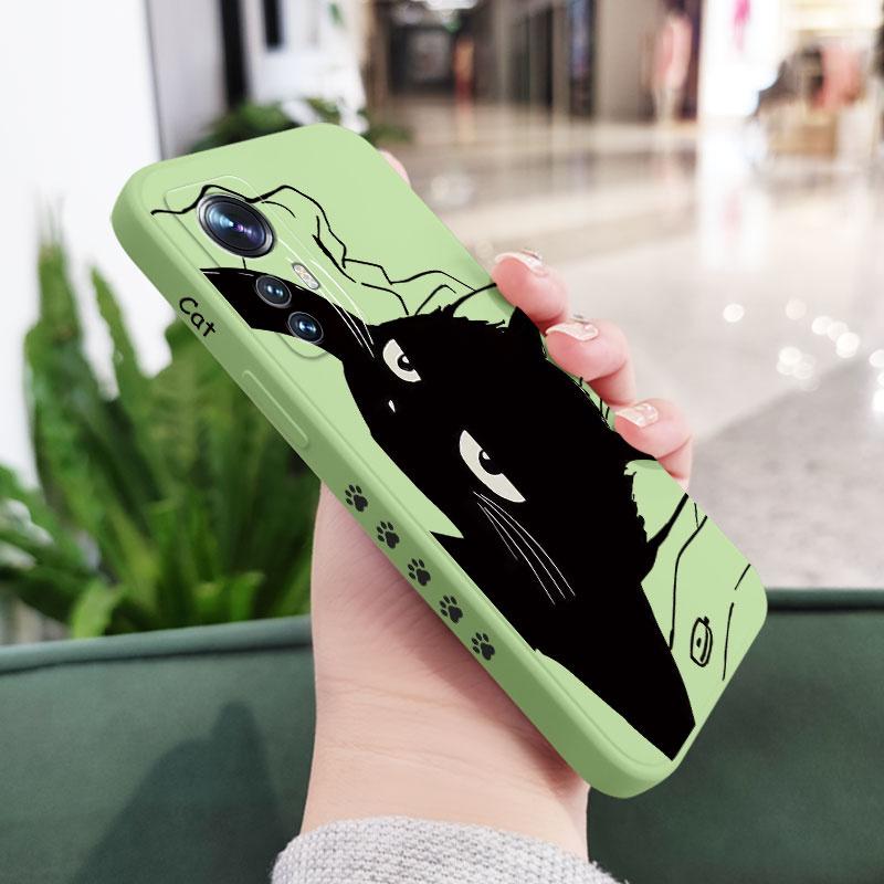 

Aggrieved Cat Phone Case For Xiaomi Mi 15 14T 14 13 12 11 Ultra 10 13T 12T 11T Pro Lite Poco X7 F5 F4 X4 M4 F3 X3 Pro 4G 5G GT Xiaomi 14 светло-зеленый