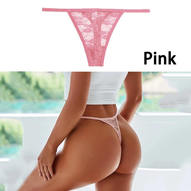 Sexy G-string Lace Thongs Women Panties Low Waist Transparent Underwear Female Underpants Intimates Lingerie Tanga Mujer M-XL