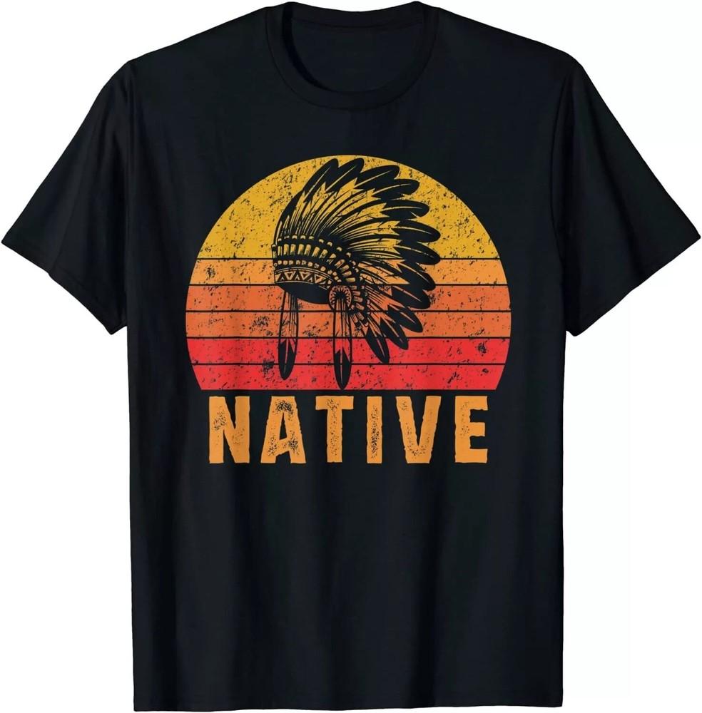2025/Native American Pride Vintage Native Indian Unisex T-Shirt Unisex T-Shirt