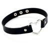 2025 Damen Gothic Herz Choker Halskette Schwarz Rot Halskette PU Leder Kragen Ketten Maid Punk Cosplay Access