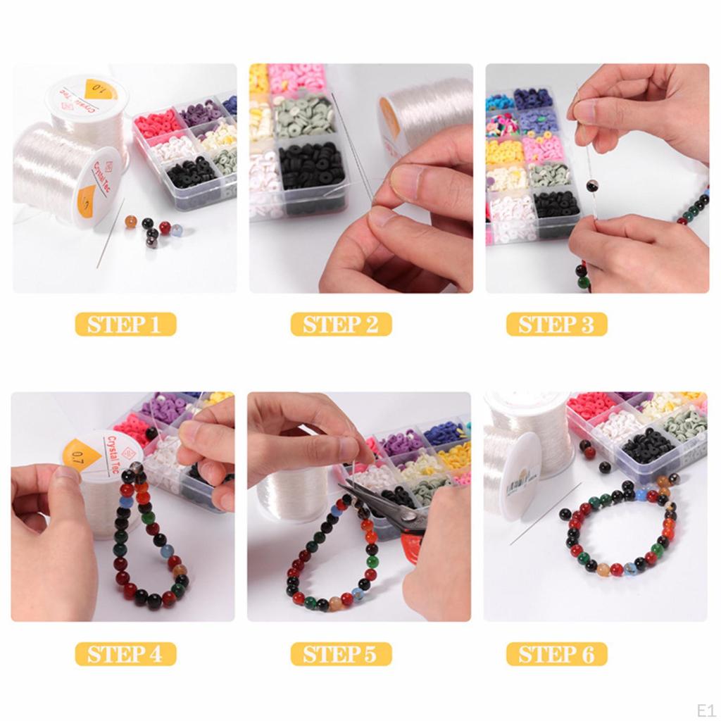 Elastic String for Bracelet Strong Cord Jewelry Making, Beading and Craft DIY