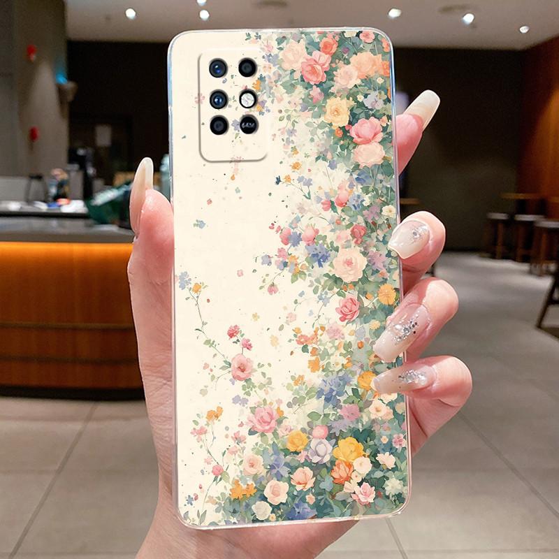 For Infinix Note 8 Casing Luxury Fashion Butterfly Flower Clear TPU Silicone Soft Jelly Cover For Infinix Note8 X692 Phone Case