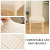 Jacquard Soild Color Chair Covers Elastic Anti -Slip Chair Furniture Slipcovers Dustproof Cover Protective For Dining Space Kitchen Formal Dinner