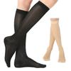 Bas de contention 20-30 mmHg pour Dames Chaussettes de Compression Fines Genou Chaussettes de Compression Infirmière Grande Taille pour l'Été