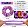 5-50Pcs LED Hair Scrunchie Light Up Hair Scrunchy for Women Satin Elastic Hairband Christmas Glow In the Dark Party Supplies