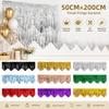 Silver Gold Color Metallic Fringe Garland Tinsel Streamers Banner  Wedding Backdrop