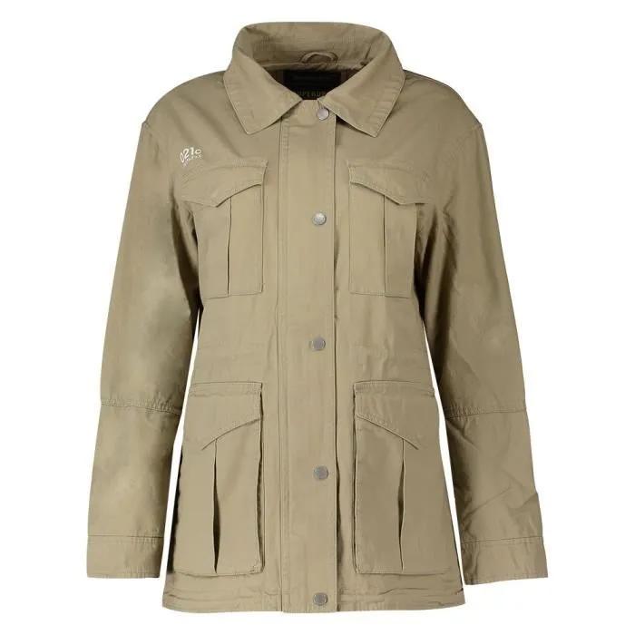 Joom Superdry Damen Beige Desert Rookie Windcheater Zip Fastening Cm