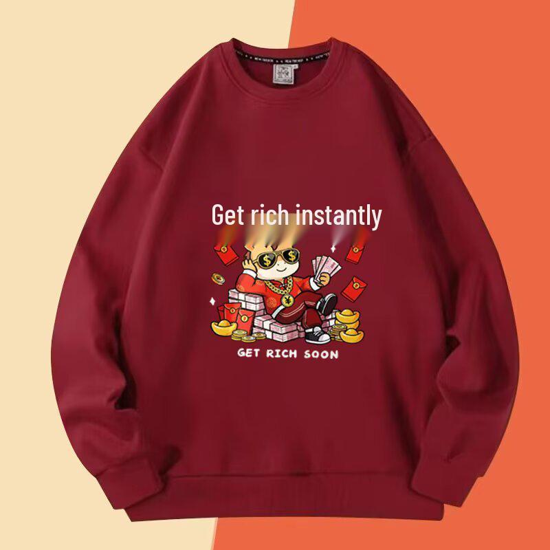 

Men s 2026 Winter Chinese Style Plush Heavyweight Hoodie & Long Sleeve T-shirt L