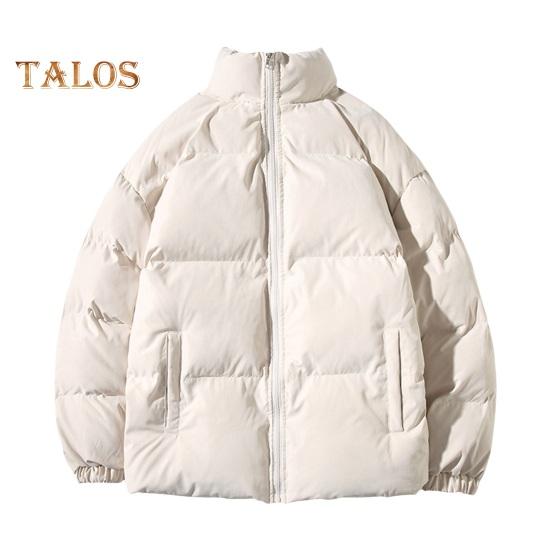 

Мужское хлопковое пальто с воротником-стойкой, длинным рукавом, однотонное, свободного кроя, с карманами, утолщенное, теплое, стеганое, верхняя одежда M