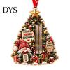 Money Gift Box for Kids Gnome Christmas Cash Holder Ornament, Acrylic Hanging Pendant Personalized Holiday Tree Decoration, Surprise Reveal
