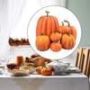 Elegant Yellow White Foam Pumpkins Set Perfect Autumn Decoration for Thanksgiving, Halloween, and Harvest Festivals