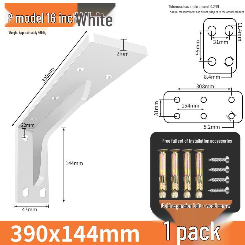 Staffa di Supporto Triangolare Robusta da Parete per Scrivania, Mobile TV e Scaffalature.
