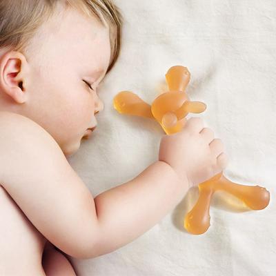 Baby Nursing Teething Toy Baby Teether Teething Pain-Relief Toy for Toddler Infant Newborn Rabbit Shape Silicone Teether
