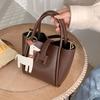 Fashion Small Bag Women's New High-end Single Shoulder Portable Messenger Bag Vegetable Basket Bucket Bag