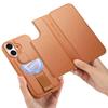 Leather Wallet Case for IPhone 17 Pro Air 15 14 13 12 16 Pro Max Plus Magsafe Case 2 in 1 Detachable Magnetic Flip Cover Holder