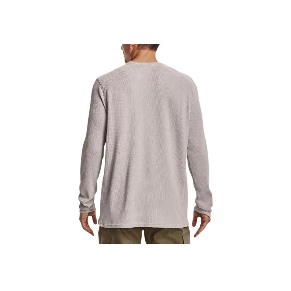 Under Armour Logo Print Crew Neck Long Sleeve Sweatshirt Men sweatshirt Gray 1373179-592