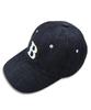 BLUFF B Logo Aging Denim Ball Cap [Blue]