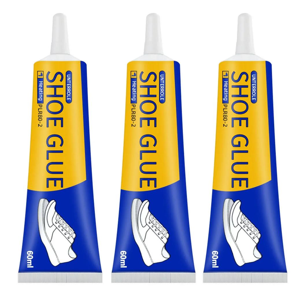 3PCS 60ml Strong Shoe Glue Waterproof Fast-Drying Adhesive for Sneakers Boot Repair, Clear DIY Resin Glue for Shoe Fixing,