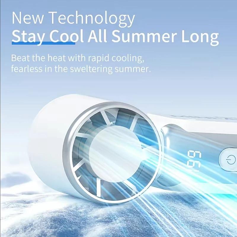 Handheld Small Fan, Portable Mini Bladeless Electric Fan, USB Charging Pocket Portable Fan, Suitable for Outdoor and Travel Use
