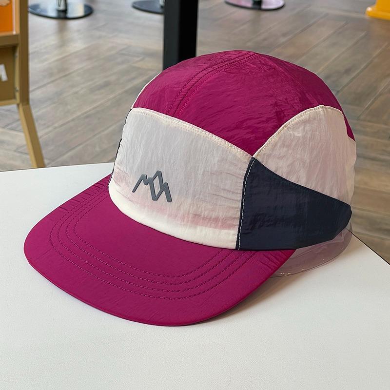 Waterproof nylon baseball cap, featuring classic embroidery patterns and color block design Perfect for men engaging in cycling