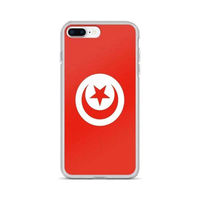 Coque Télephone Drapeau Tunisie - iPhone 7 Plus