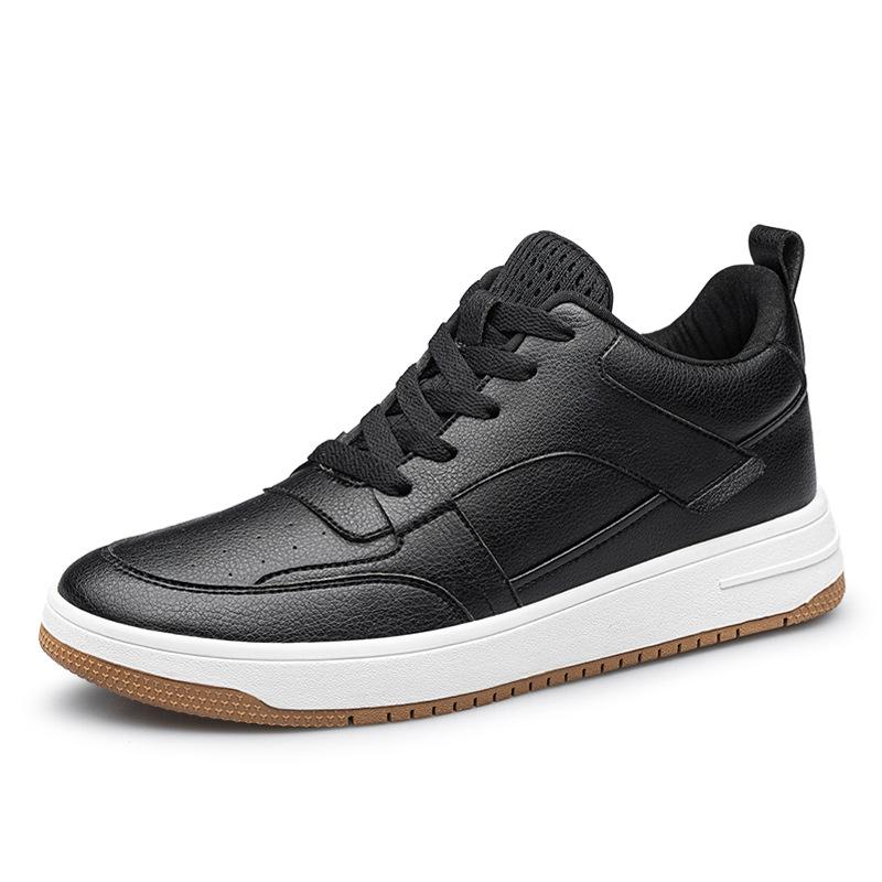 Invisible Height Increasing Men s Casual Skate Shoes - 6 to 10CM Boost, White, Summer Style.