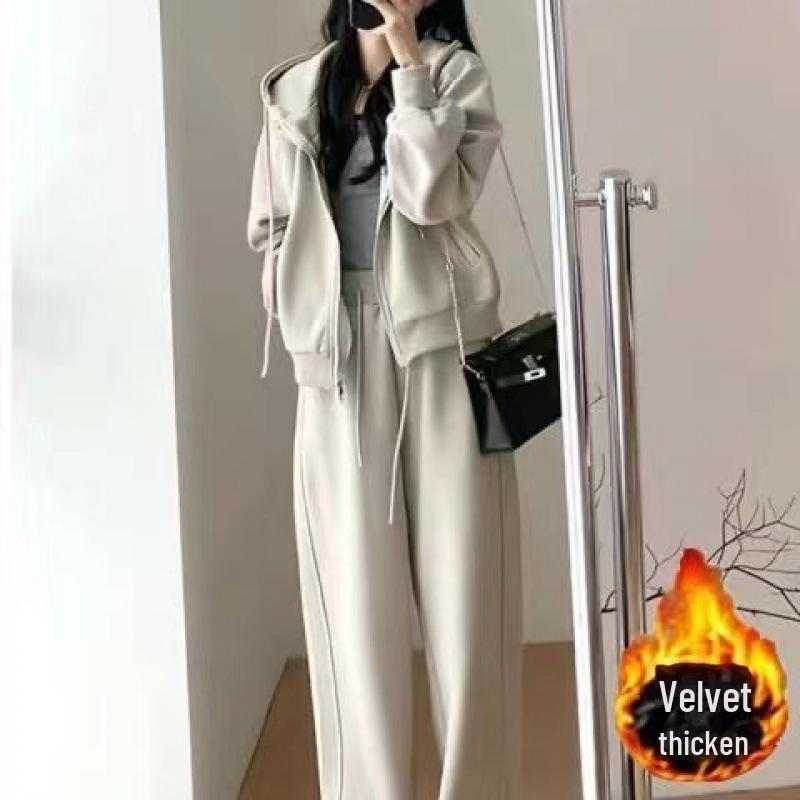 

Комплект из тонкого свитера и брюк осень/зима 2024 г.: Серия Casual Salt M for 100-110 jin