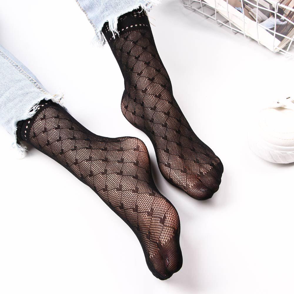 Casual Ruffle Hot Sale Sexy Ladies Fishnet Women Stockings Ankle Short Socks Foot Socks Lace