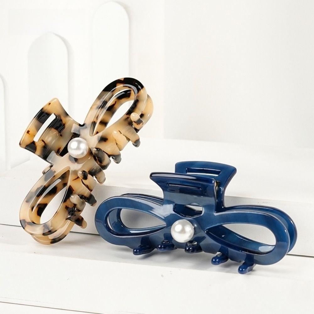 Hair Ornament Ponytail Hair Clips Pearl Lady Shark Clip Hairgrips Women Hair Claws  Women Headdress