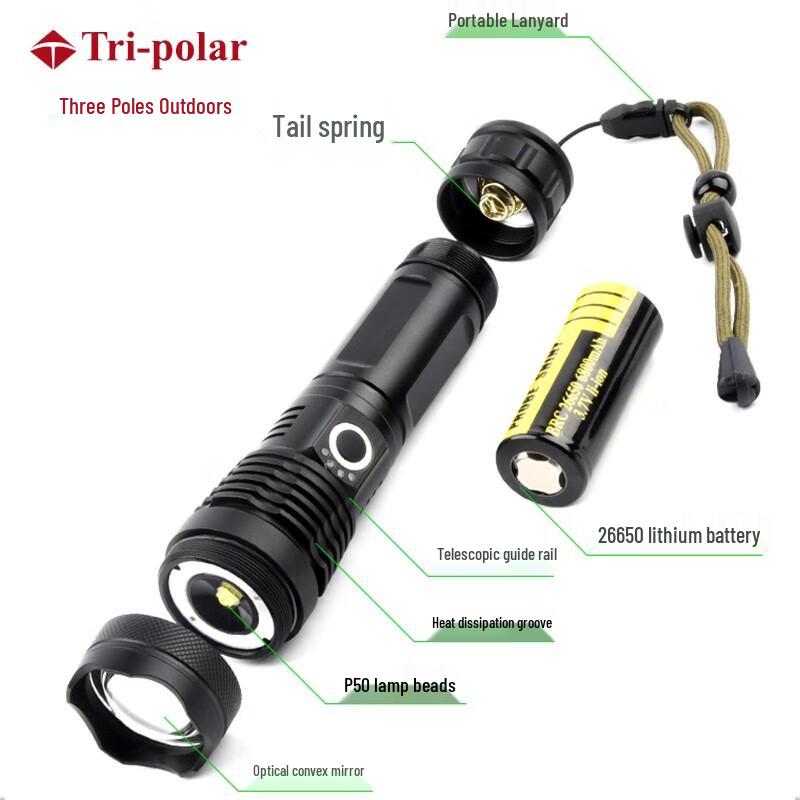 TP3387 P50 LED Zoom Flashlight