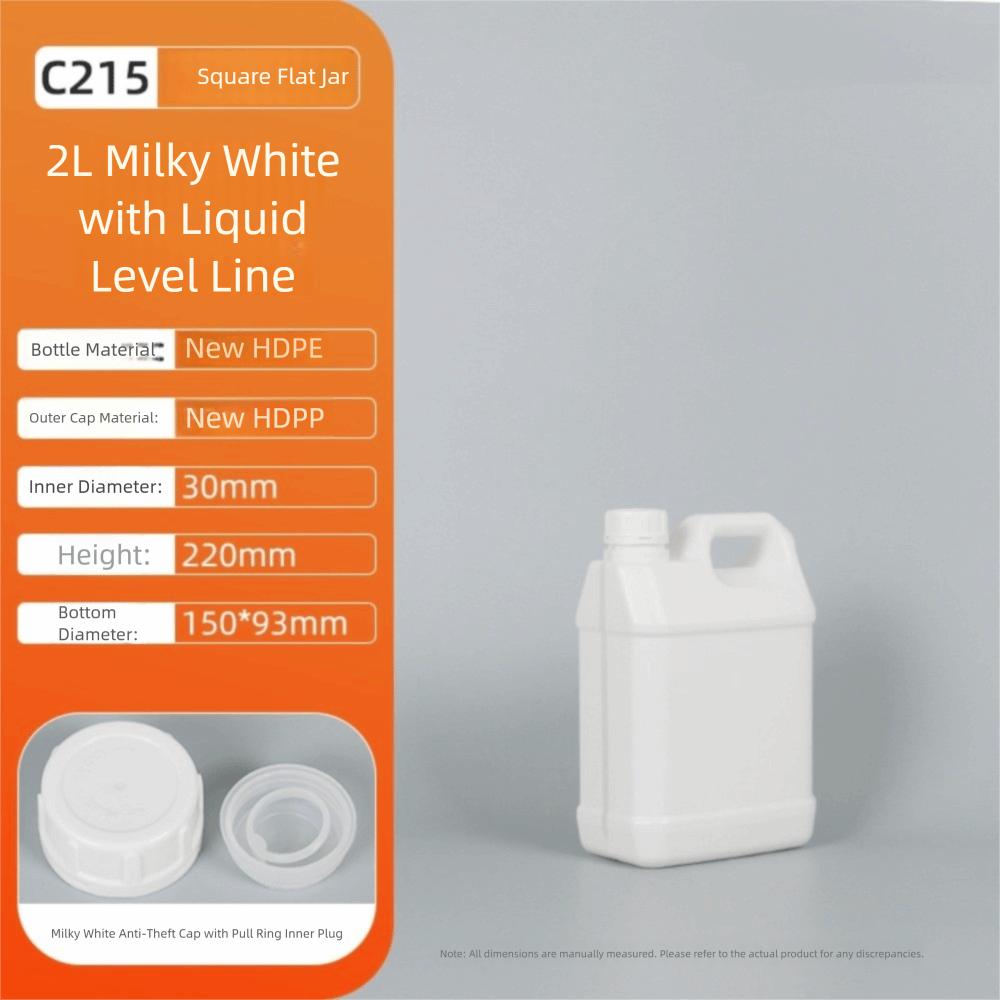 1/2/3/4/5/6/10L Plastic Airtight Bottle Food Grade Oil Jerrican Multipurpose HDPE Bucket  Yogurt