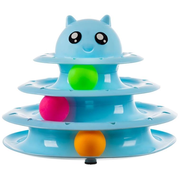 Ball Tower for Cats Interactive Toy Ball Carousel