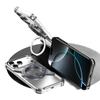 Cross-Border Apple 17 Pro Max S-Shaped Metal Phone Case with Rotating Stand