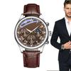 Classic Watch Casual Man Wristwatch Leather Strap Watch Mens Casual Wristwatch Business Watch for Men Fashion Accessories Watch