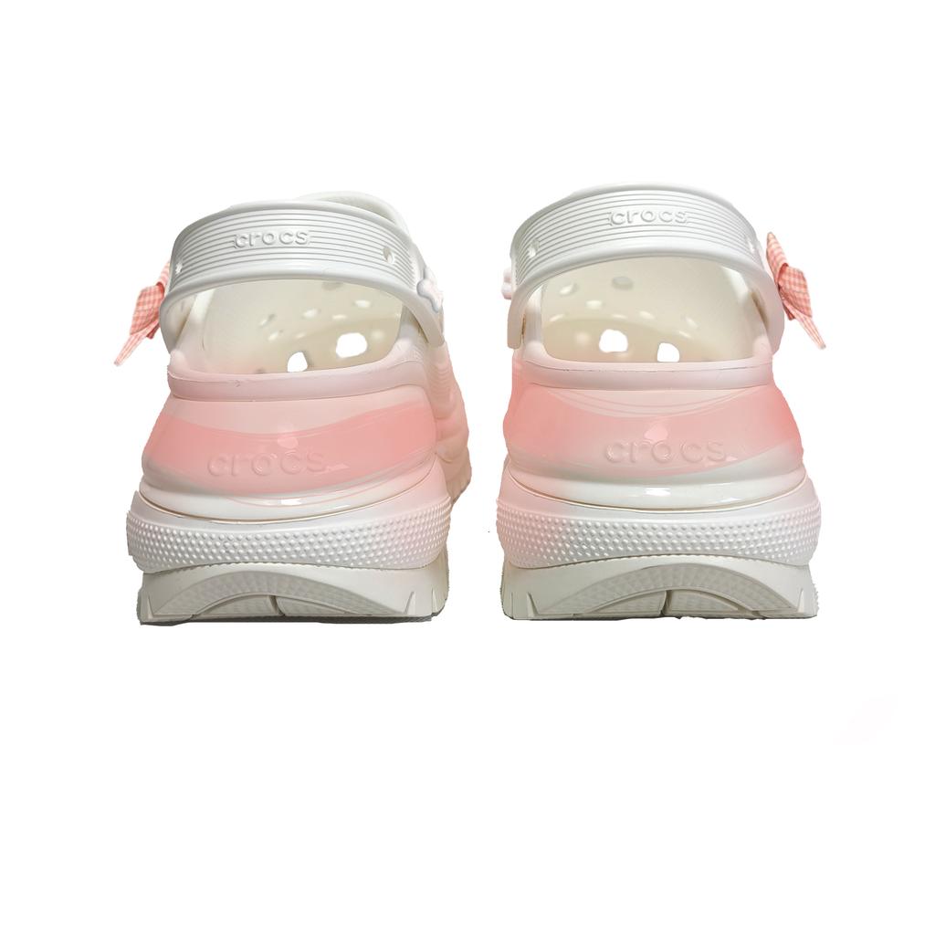 Crocs Mega Crush Clog EVA Sweetheart Doll Halo Wheel Krog Versatile Comfortable Casual Hole Shoes Unisex White