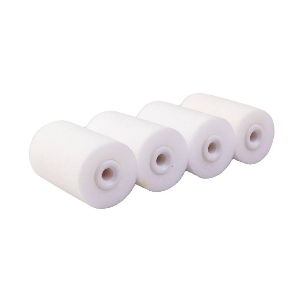 2 Inch Small Paint Roller Kit High-Density Foam Paint Roller  Paint Tray Liner