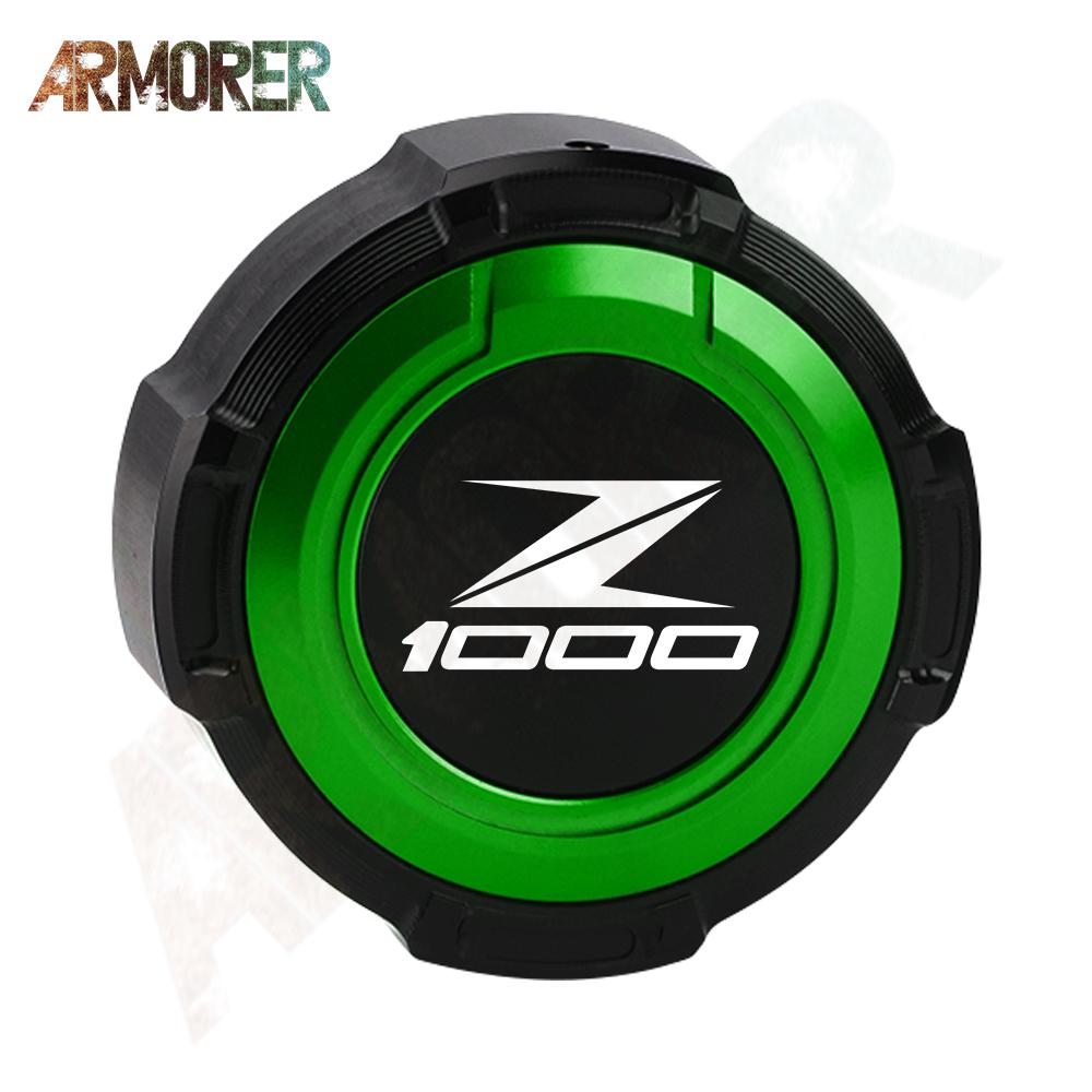 For KAWASAKI Z 650 750 900 1000 Z650 Z750 Z900 Z1000 Motorcycle CNC Aluminum Rear Brake Clutch Fluid Reservoir Cover