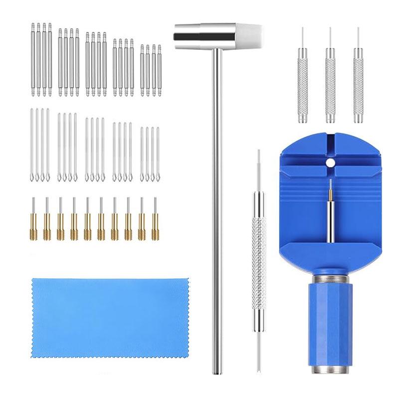 Watch Band Removal and Replacement Tool Set with Hammer and Spring Bar Adjuster