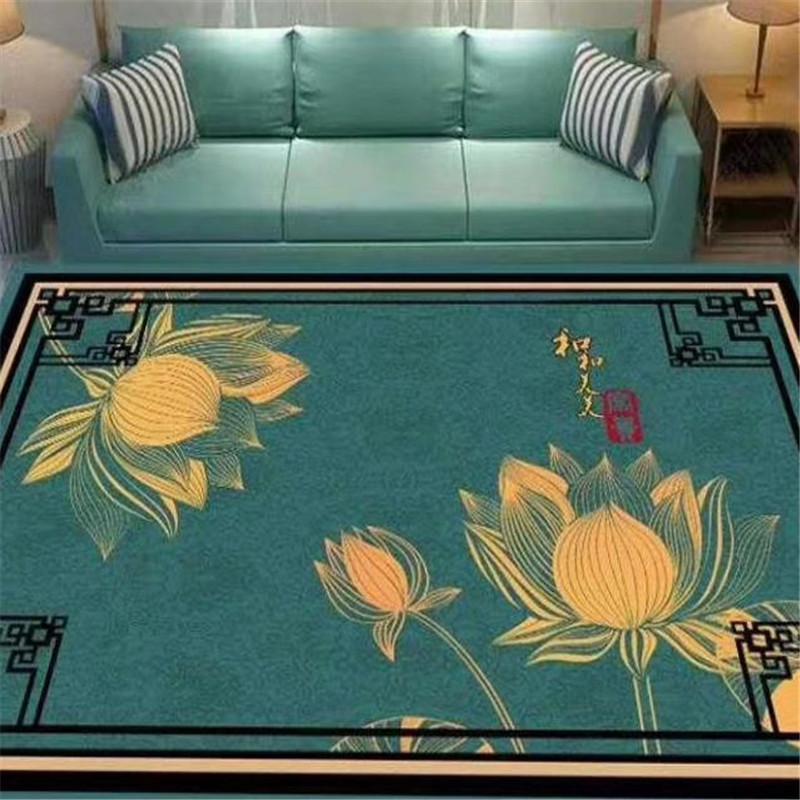 New Chinese Style Carpet Floor Mat Living Room Sofa Floor Mat Household Bedside Carpet