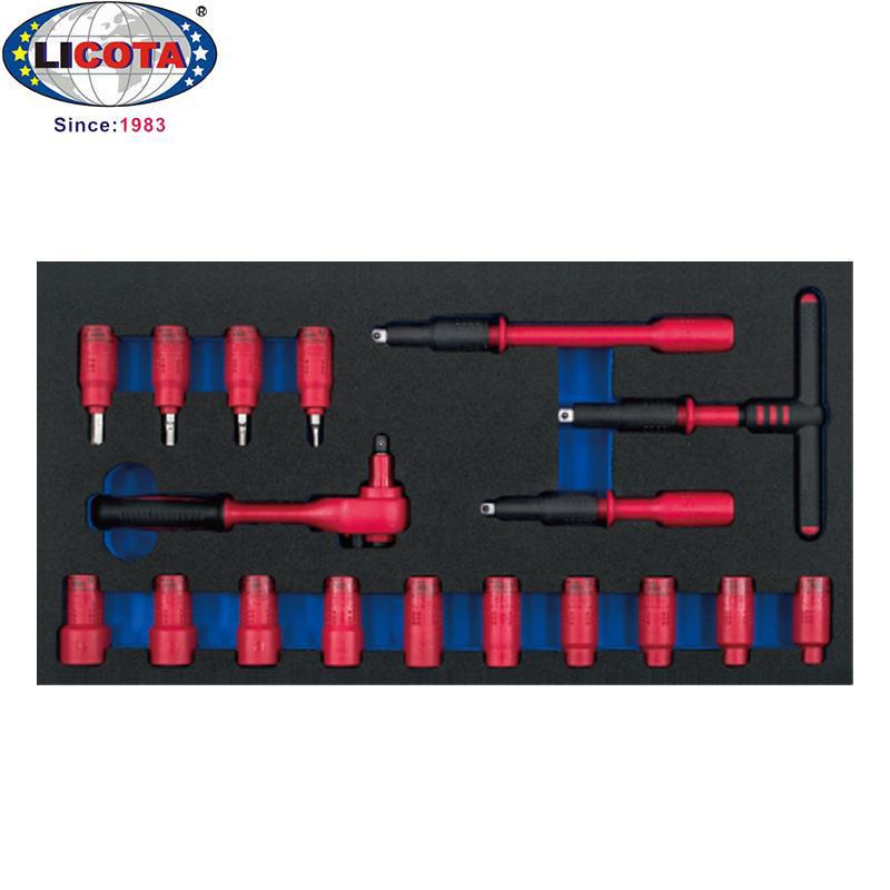 LICOTA USA ACK-V2 VDE Insulated Socket Wrench Set - Large, Medium, Small