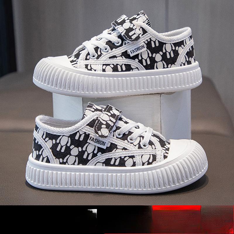 New Low-top Boys and Girls Sneakers Autumn Breathable Non-slip Wear-resistant Casual Canvas Shoes