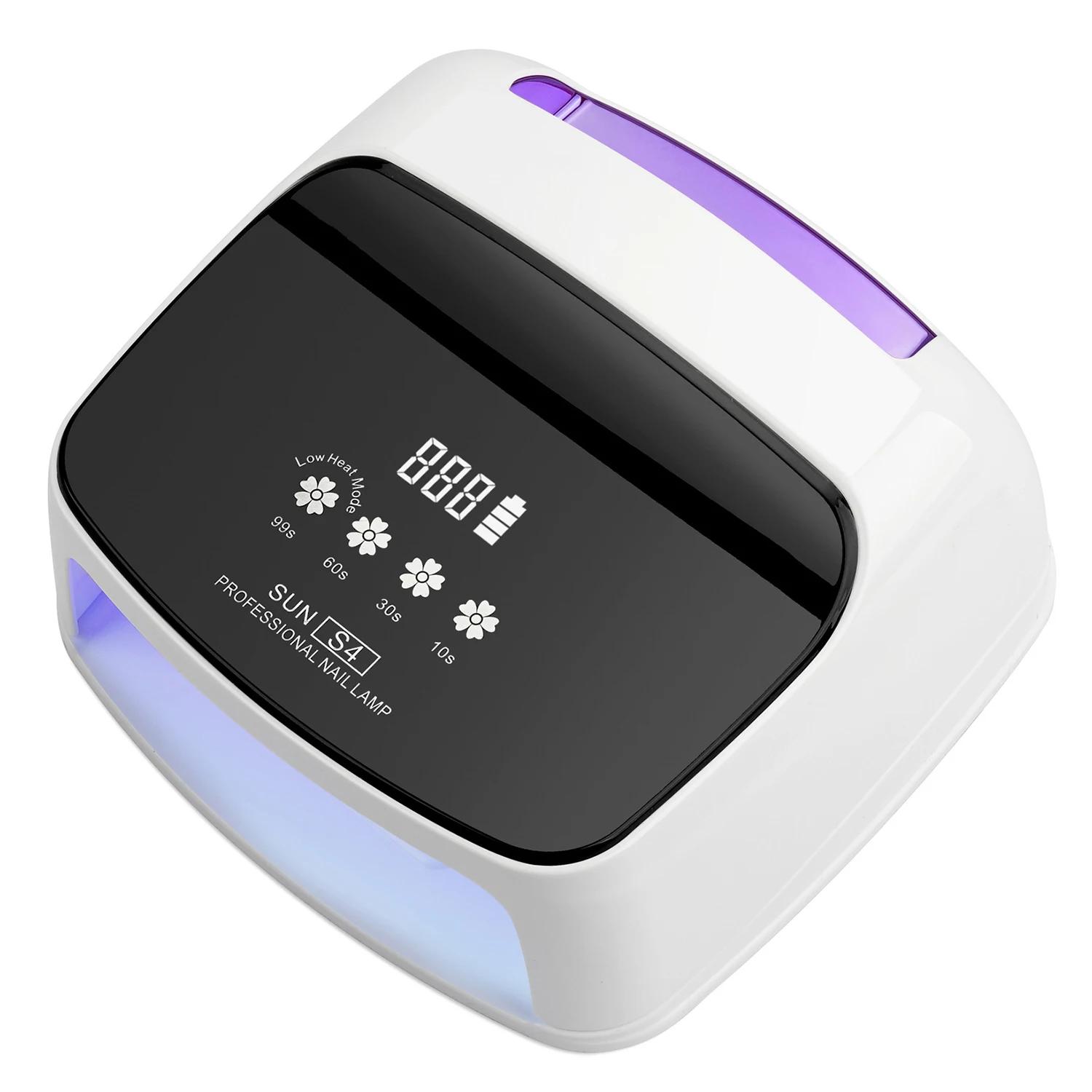 

288 Вт 66 светодиодов УФ лампа-сушилка для ногтей для сушки ногтей, гель-лака, профессиональная лампа для полимеризации, для маникюра, 4 таймера, ЖК-дисплей, инструменты EU фиолетовый