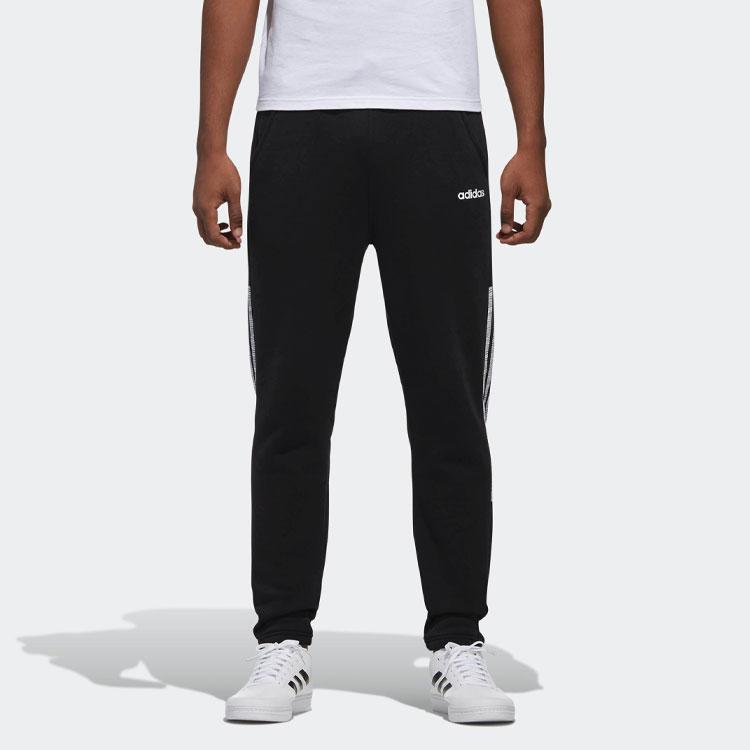 Adidas Side Stripe Casual Sports Pants Men Bottoms Black DZ5608