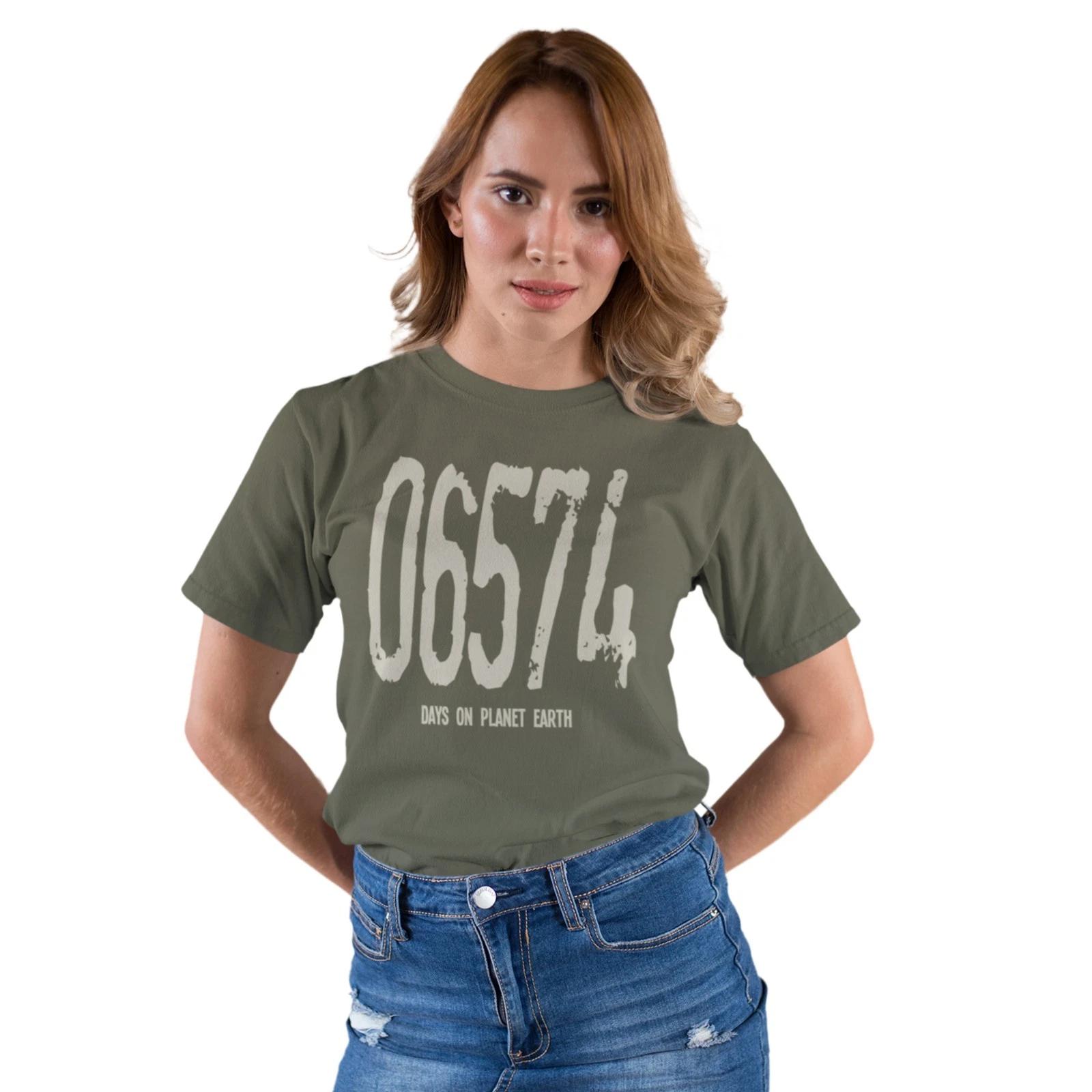 06574 Days on Planet Earth 18th Birthday Hand Printed T-Shirt Gift Size S-5XL 2XL