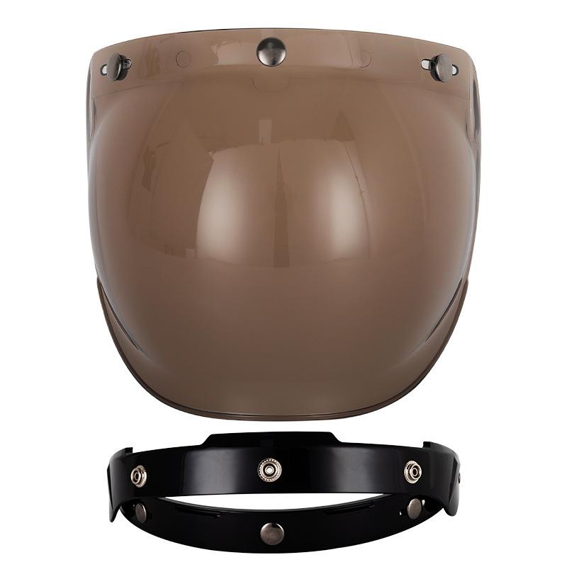 Motorcycle Helmet Retro Helmet Harley Helmet Bubble Lens Three Button Helmet Windproof And Strong Light Proof Lens With Bracket