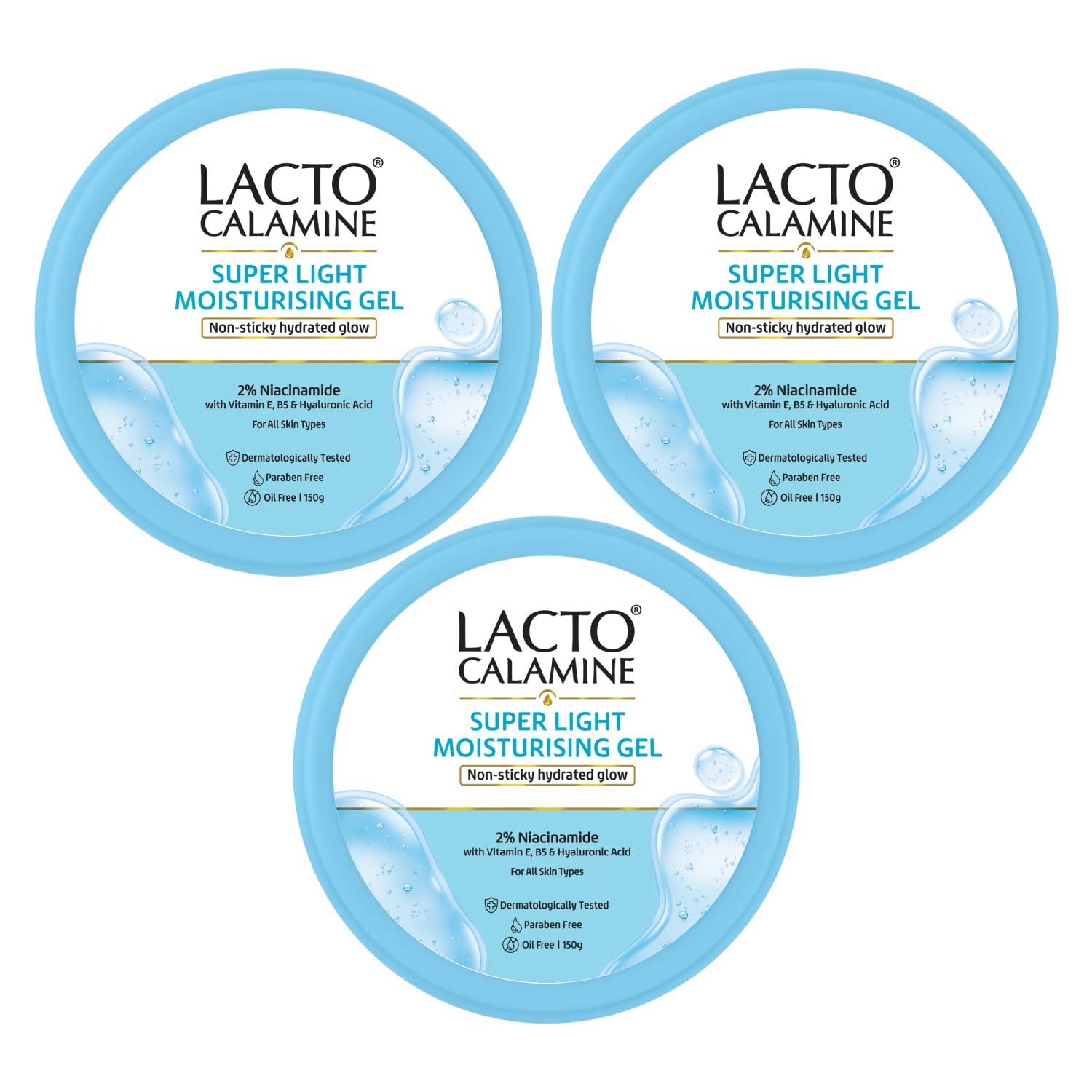 

Lacto Calamine Super Light Face Moisturizer 150 g x Pack Of 3 For Oily Skin Non Sticky Hydration Daily Use Cream