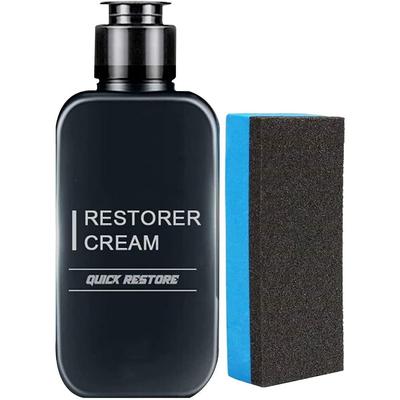 Plastic Restoration, Plastic Parts Restoration, Suitable for Cars, Exterior and Interior Detailer, Plastic Cleaner, with Cleaning Sponge